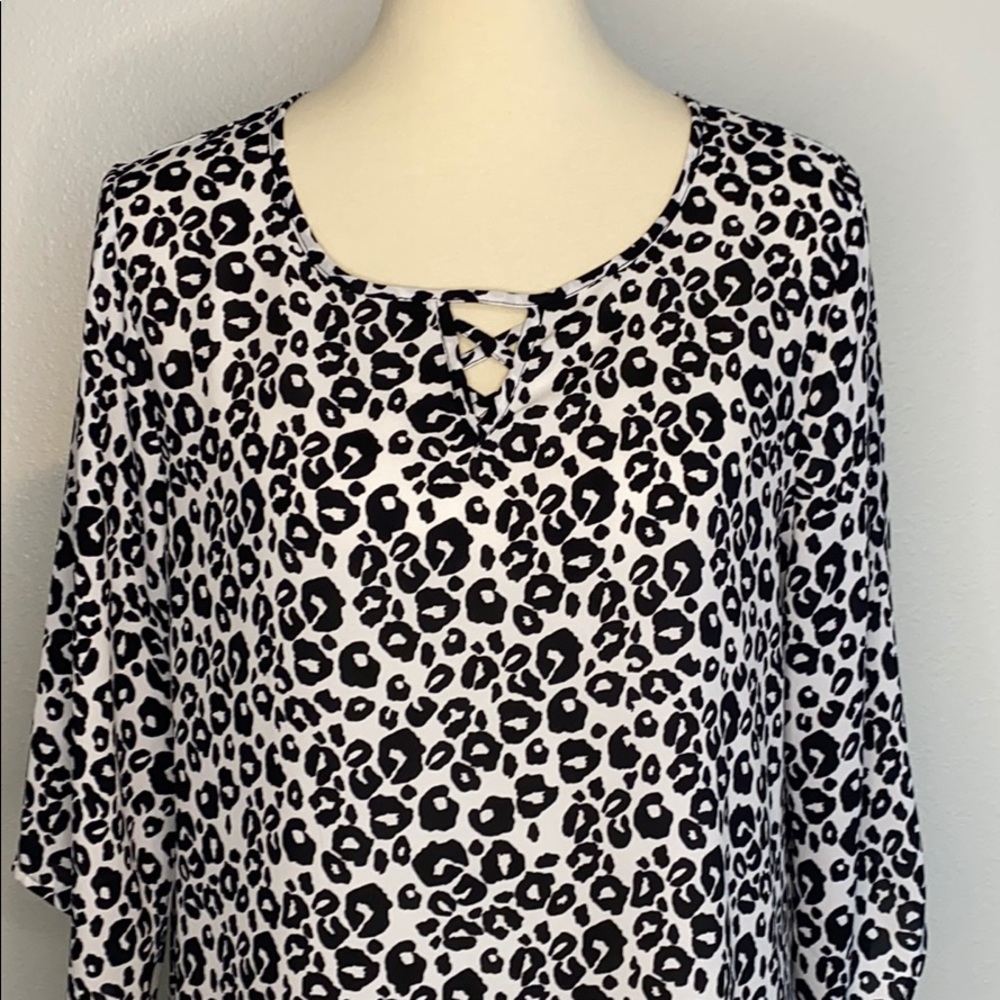 Christopher & Banks Semi-Sheer Blouse